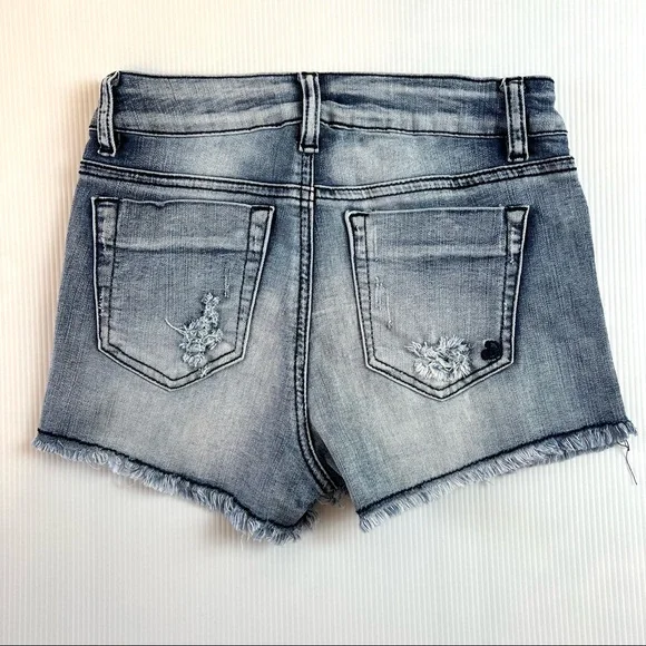 Indigo Rein Forever Distressed Denim Shorts. Sz 3 - Picture 8 of 11